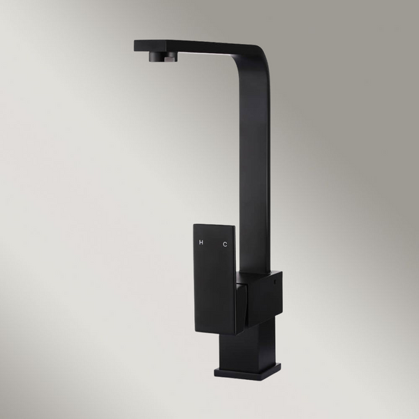 Meir Square Kitchen Mixer Tap Matte Black