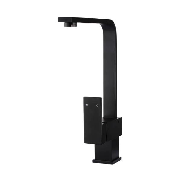 Meir Square Kitchen Mixer Tap Matte Black