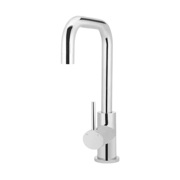 Meir Round Kitchen Mixer Tap Polished Chrome