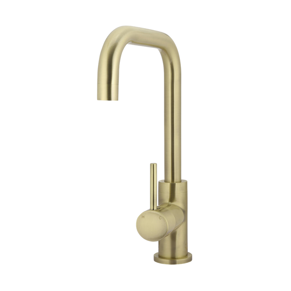 Meir Round Kitchen Mixer Tap Tiger Bronze