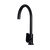 Meir Round Paddle Gooseneck Kitchen Mixer Tap Matte Black
