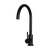Meir Round Gooseneck Kitchen Mixer Tap Matte Black