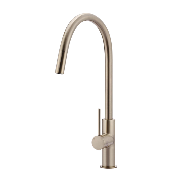 Meir Piccola Pull Out Kitchen Mixer Tap Champagne