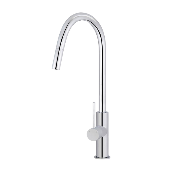 Meir Piccola Pull Out Kitchen Mixer Tap Polished Chrome