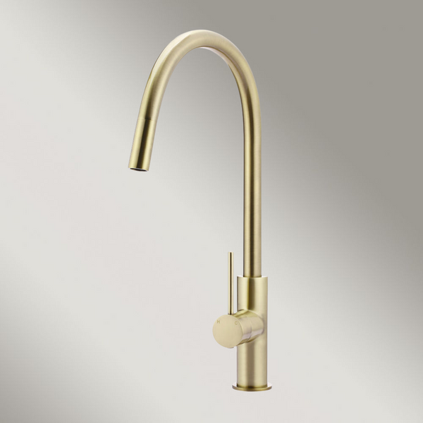 Meir Piccola Pull Out Kitchen Mixer Tap Tiger Bronze