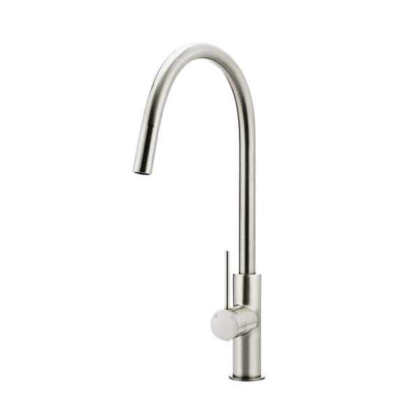 Meir Piccola Pull Out Kitchen Mixer Tap Brushed Nickel