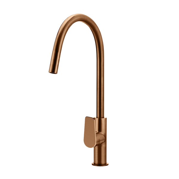 Meir Round Paddle Piccola Pull Out Kitchen Mixer Tap Lustre Bronze