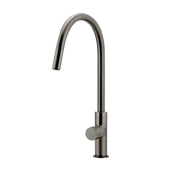 Meir Round Pinless Piccola Pull Out Kitchen Mixer Tap Shadow Gunmetal