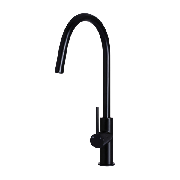 Meir Piccola Pull Out Kitchen Mixer Tap Matte Black