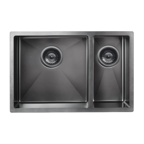 Meir Kitchen Sink One And Half Bowl 670 X 440 Shadow Gunmetal
