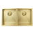Meir Kitchen Sink Double Bowl 760 X 440 Tiger Bronze