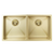Meir Kitchen Sink Double Bowl 860 X 440 Tiger Bronze