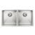 Meir Kitchen Sink Double Bowl 860 X 440 Brushed Nickel