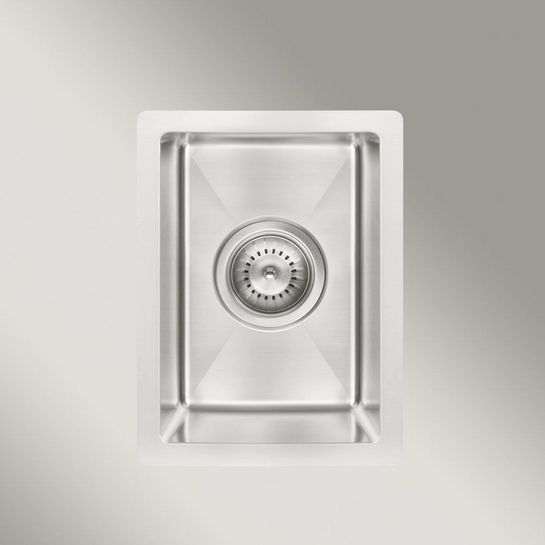 Meir Bar Sink Single Bowl 382 X 272 Brushed Nickel