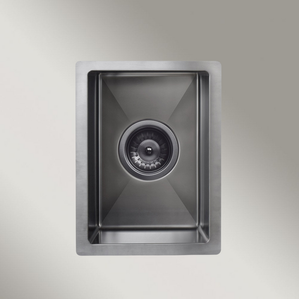 Meir Bar Sink Single Bowl 382 X 272 Shadow Gunmetal