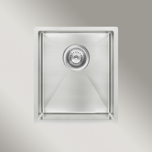 Meir Kitchen Sink Single Bowl 380 X 440 Brushed Nickel