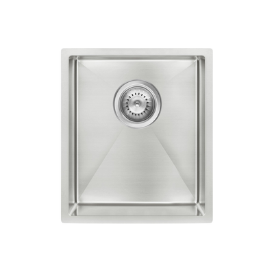 Meir Kitchen Sink Single Bowl 380 X 440 Brushed Nickel