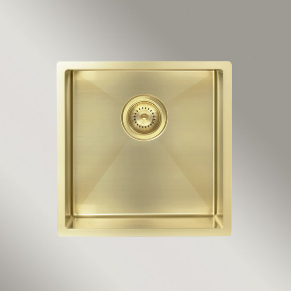 Meir Kitchen Sink Single Bowl 450 X 450 Tiger Bronze