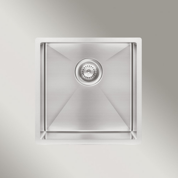 Meir Kitchen Sink Single Bowl 450 X 450 Brushed Nickel