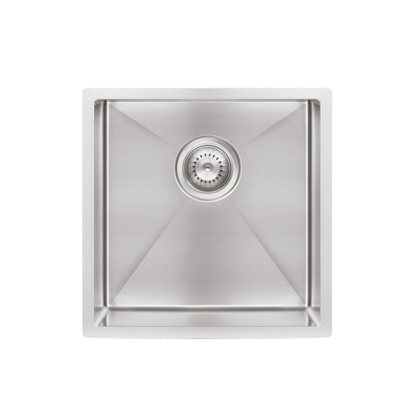 Meir Kitchen Sink Single Bowl 450 X 450 Brushed Nickel