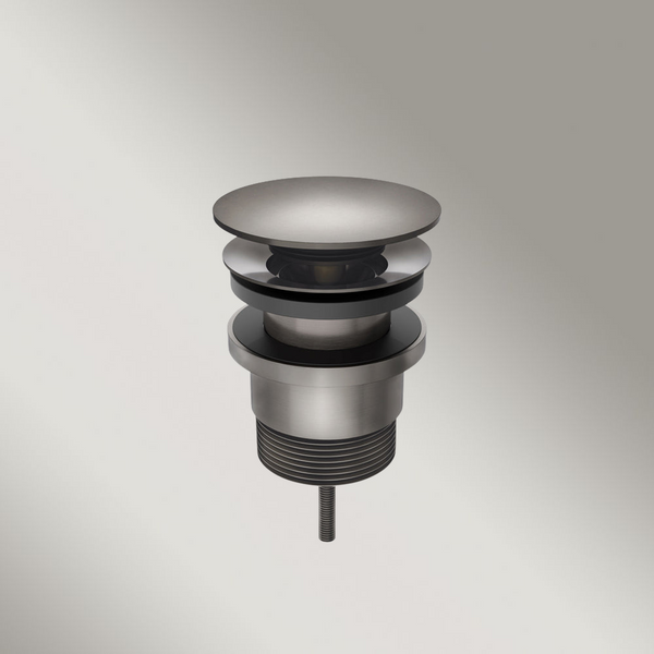 Meir Universal All-In-One Pop Up Waste Basin And Bath Shadow Gunmetal