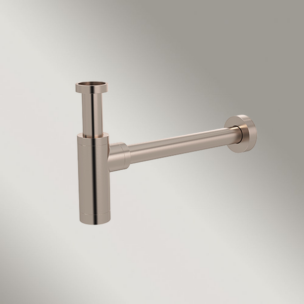 Meir Round Bottle Trap For 32mm Basin Waste And 32mm Waste Pipe With 40mm Adapter Champagne