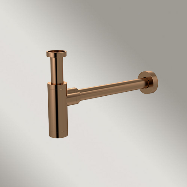 Meir Round Bottle Trap For 32mm Basin Waste And 32mm Waste Pipe With 40mm Adapter Lustre Bronze