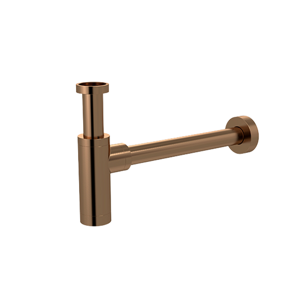 Meir Round Bottle Trap For 32mm Basin Waste And 32mm Waste Pipe With 40mm Adapter Lustre Bronze