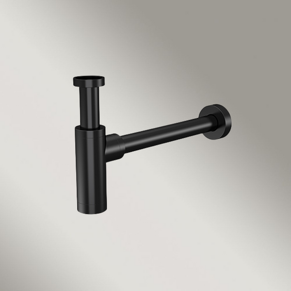 Meir Round Bottle Trap For 32mm Basin Waste And 32mm Waste Pipe With 40mm Adapter Matte Black