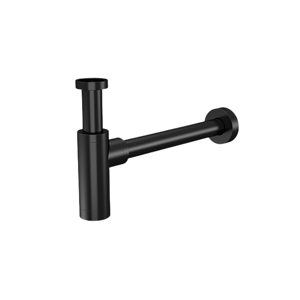 Meir Round Bottle Trap For 32mm Basin Waste And 32mm Waste Pipe With 40mm Adapter Matte Black