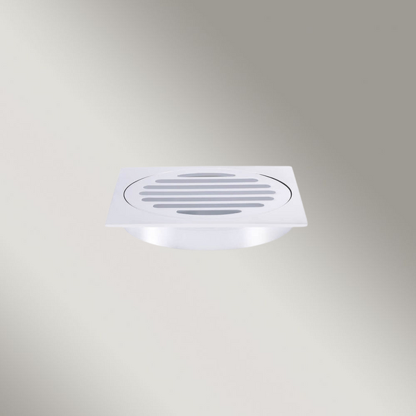 Meir Square Floor Grate Shower Drain 100mm Outlet Polished Chrome