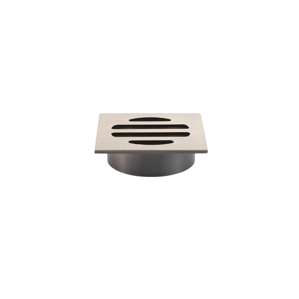 Meir Square Floor Grate Shower Drain 50mm Outlet Champagne