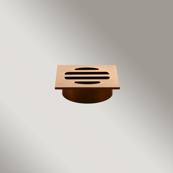Meir Square Floor Grate Shower Drain 50mm Outlet Lustre Bronze