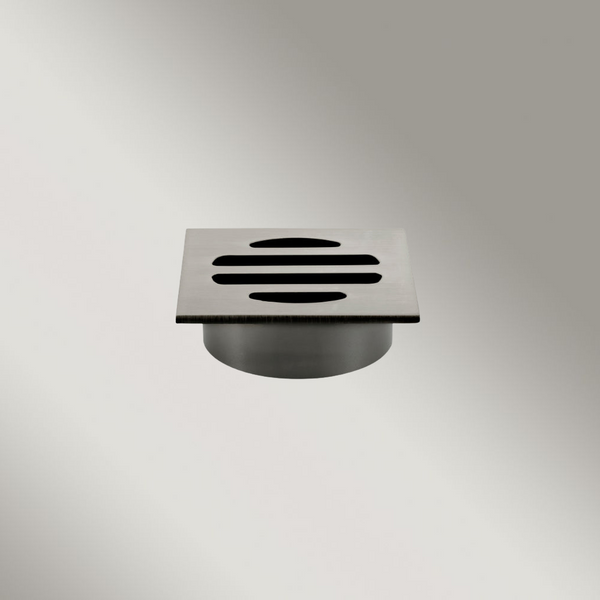 Meir Square Floor Grate Shower Drain 50mm Outlet Shadow Gunmetal