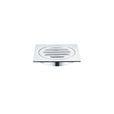 Meir Square Floor Grate Shower Drain 80mm Outlet Polished Chrome