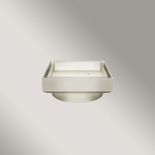 Meir Shower Waste With Tile Insert Brushed Nickel