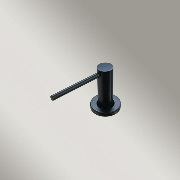 Meir Round Soap Dispenser Matte Black