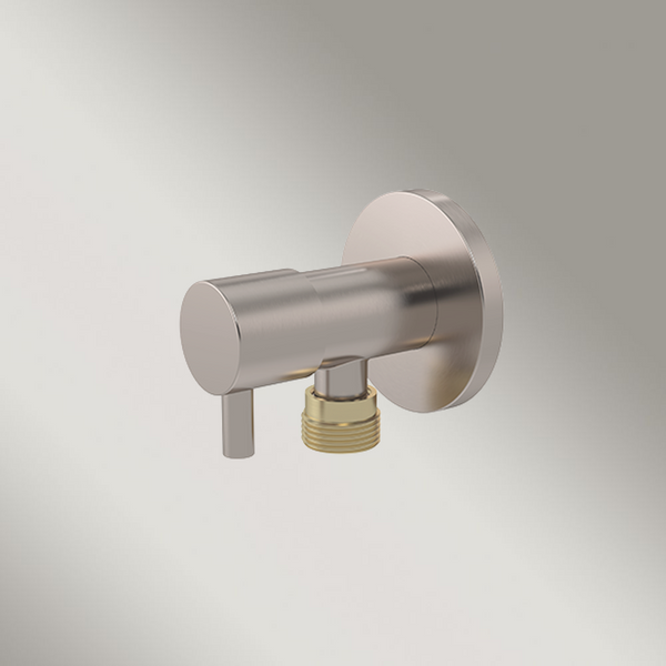 Meir Mini Stop Cistern Tap Champagne