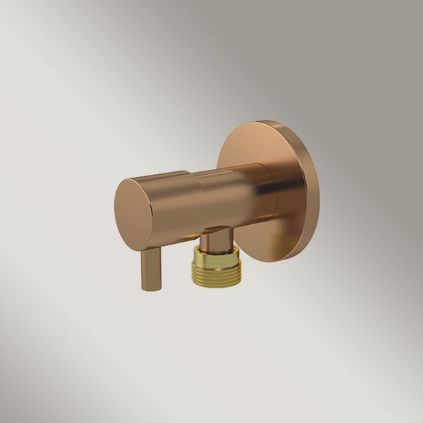Meir Mini Stop Cistern Tap Lustre Bronze