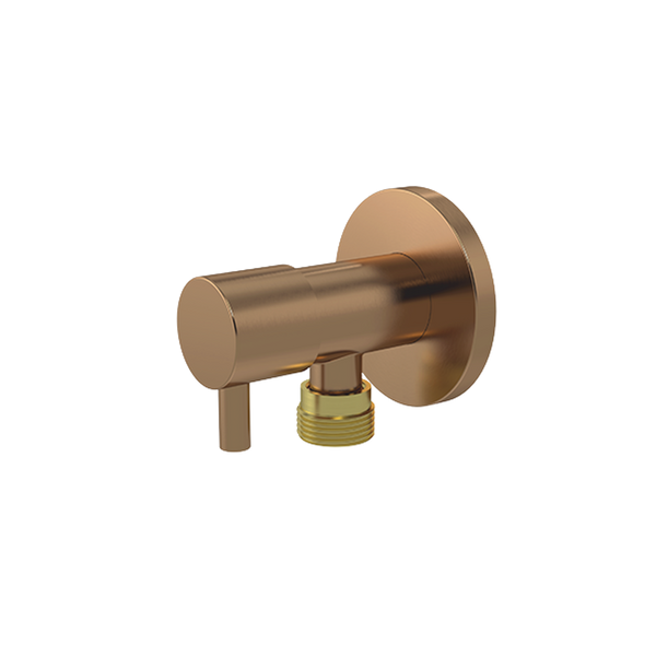 Meir Mini Stop Cistern Tap Lustre Bronze