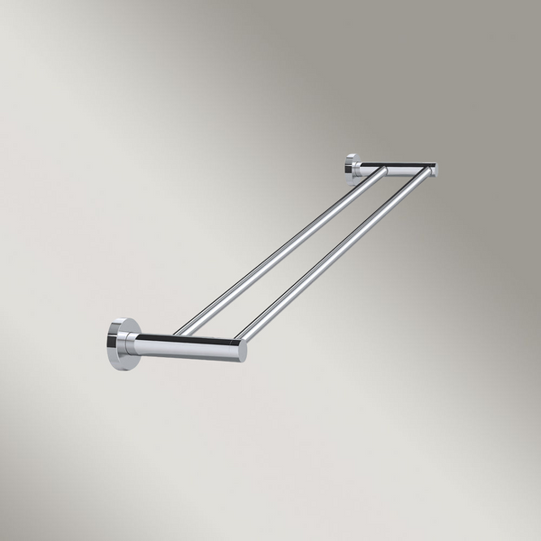 Meir Round Double Towel Rail 600mm Polished Chrome