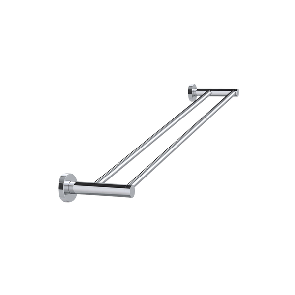 Meir Round Double Towel Rail 600mm Polished Chrome