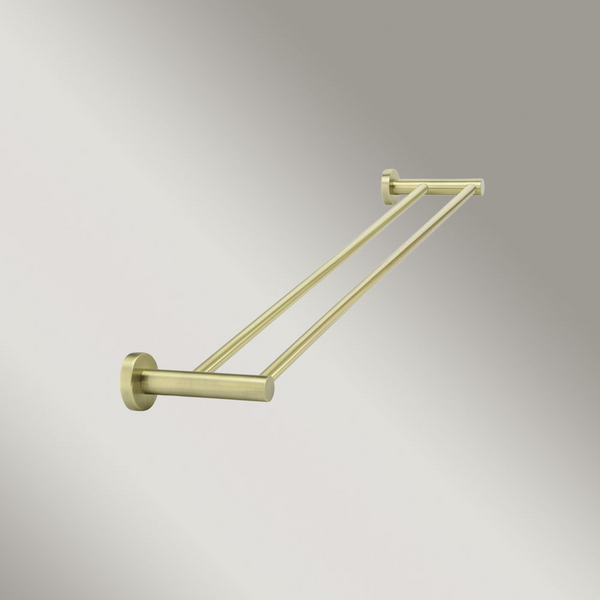 Meir Round Double Towel Rail 600mm Tiger Bronze