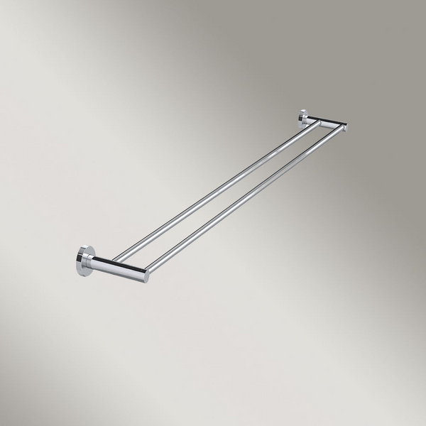 Meir Round Double Towel Rail 900mm Polished Chrome