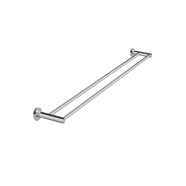 Meir Round Double Towel Rail 900mm Polished Chrome