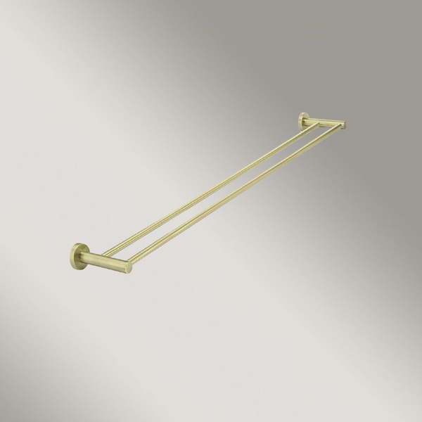 Meir Round Double Towel Rail 900mm Tiger Bronze