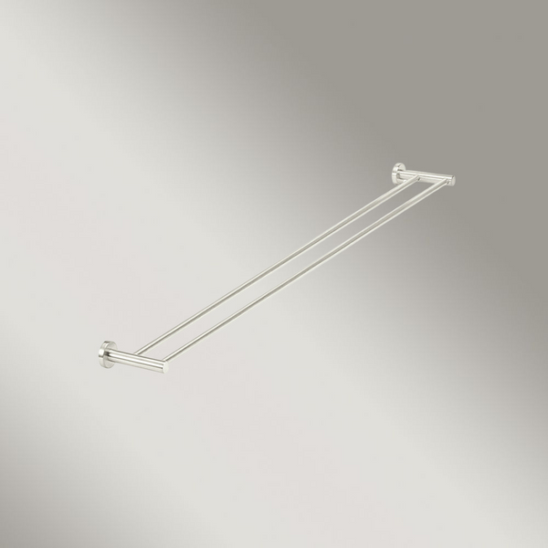 Meir Round Double Towel Rail 900mm Brushed Nickel