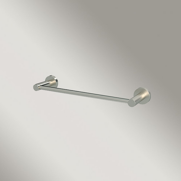 Meir Single Towel Rail 300mm Brushed Nickel
