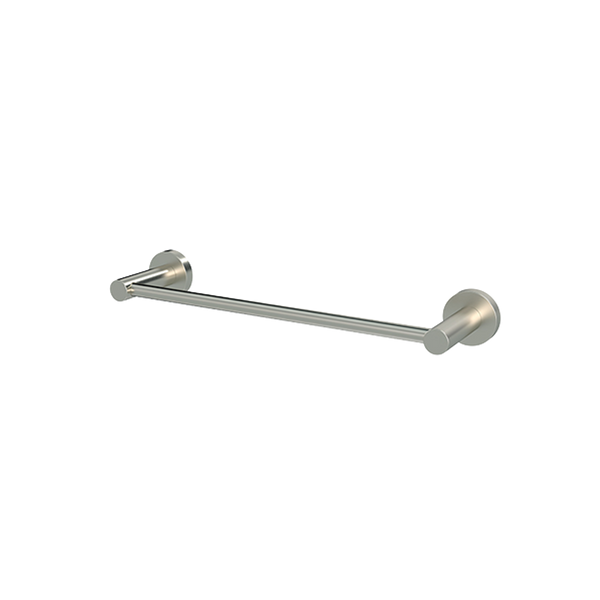 Meir Single Towel Rail 300mm Brushed Nickel
