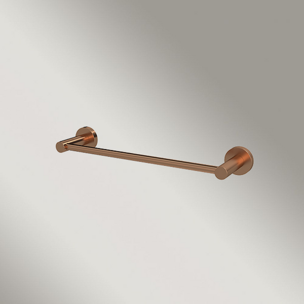 Meir Single Towel Rail 300mm Lustre Bronze